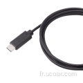 Câble USB C 3.2 de Custo Cooxial Coaxial